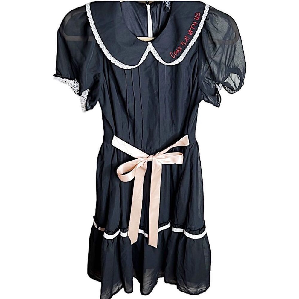 Disney The Shining Costume Dress Black Goth Rare Size Medium New